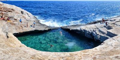 Visit Giola, natural pool